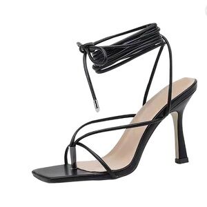 Brand New Elegant Black Strappy Heels